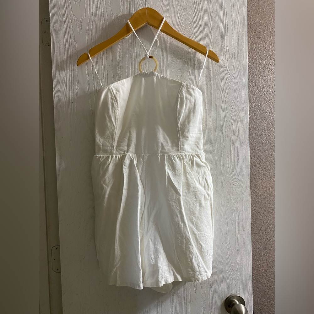 Old Navy White Halter Romper